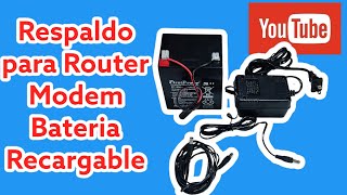 Respaldo Para Router o Modem Con Bateria Recargable 12v Garantizado [upl. by Formica]