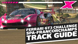 Spa Francorchamps  Dave Cam iRacing Ferrari 488 GT3 Evo Track Guide [upl. by Etteniotnna]