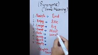 Synonyms  Same meaning  youtubeshorts viralvideo vocabulary shorts english [upl. by Ceil676]