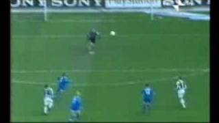 JuveBrescia 11 Roby Baggio gol stupendo [upl. by Aihtenyc505]