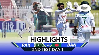 PAK vs BAN 2nd Test Day 2 Highlights Pakistan vs Bangladesh  Full Match Highlights  Babar Azam [upl. by Yob694]