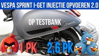 VESPA SPRINT IGET INJECTIE OPVOEREN 20  VOL GAS MET JOEY [upl. by Halle]