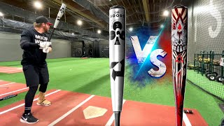 DeMarini The Goods vs Voodoo One BBCOR  Exit Velo Rematch [upl. by Gardia]