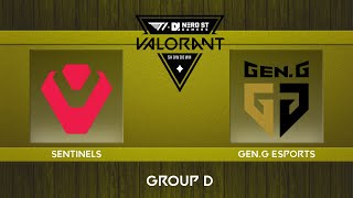 Sentinels vs GenG Esports  T1 x NSG Showdown Group D Map 1 [upl. by Edmee]