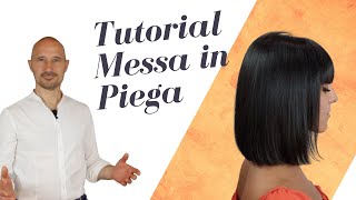 Tutorial messa in piega come fare una piega perfetta con un taglio dei capelli Pari o taglio Bob 💎😉 [upl. by Drahsir]