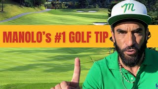 MANOLO’s 1 GOLF TIP to produce a nice straight ball flight [upl. by Monika]