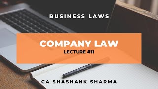 Company Law  Lecture 11 [upl. by Harriette]