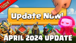 NEW UPDATE TEMPERAMENTAL TENTICLES APRIL UPDATE LIVE IN CLASH OF CLANS AKA COC [upl. by Ahsilram]