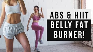 Belly Fat Burner Workout  20 MIN ABS amp HIIT CARDIO Workout At Home  No Jumping alt [upl. by Nisay]