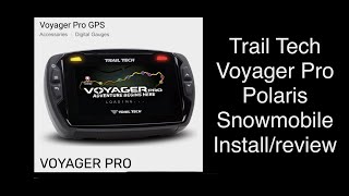 Trail Tech Voyager Pro Polaris snowmobile [upl. by Kcirret]