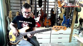 Fender Precision Bass Type Greco Early 70s Functional Junk Bass Demo [upl. by Deck556]