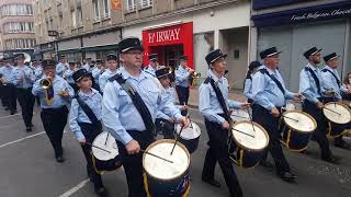 Fête de gayant cortège de douai 59 musique municipal 2019 [upl. by Chico]