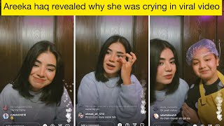 Areeka haq reveals why she was crying in the viral video in Instagram live  Celebrityhood Update [upl. by Amej144]