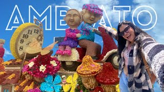 Carnaval de AMBATO 2023🥳 Fiesta de la fruta y de las flores🌺 ¿las mejores fiestas de Ecuador 🇪🇨 [upl. by Griffis]