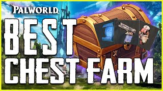 Palworld BEST SECRET CHEST FARM  GET Gun Early and Rare Items [upl. by Abeu613]