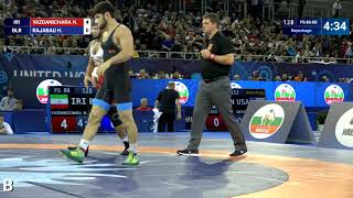 Repechage FS  86 kg H YAZDANICHARA IRI v H RAJABAU BLR [upl. by Attennek]