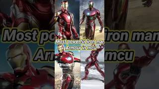 Top 5 most powerful iron armours in MCU marvel drdoom avengers ironman venom3 [upl. by Santoro]