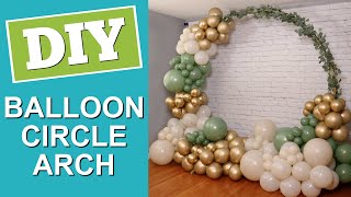 Circle Balloon Backdrop with Eucalyptus [upl. by Tris]