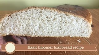 Basic bloomer loaf bread recipe  Bread recipe easy quick at home  Bread recipe [upl. by Clellan148]