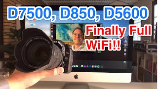 Finally full WiFi on Nikon D7500 D850 D5600 Connect camera direct to PC via WiFi [upl. by Atinat6]