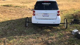 I put bicycle wheels on my smart car [upl. by Ahsi]