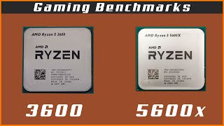 Ryzen 3600 vs Ryzen 5600x Gaming Comparison 1440p [upl. by Adym484]