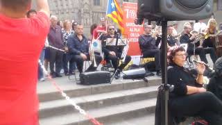 Sardanes en la Plaza de la Catedral Barcelona octubre 2024 [upl. by Eiluj]