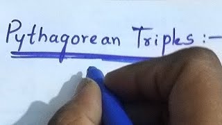 Pythagorean Triplepythagorean triples formulapythagorean triples examplestriples even and odd [upl. by Ikeda360]