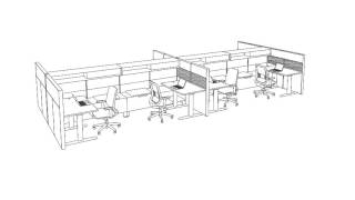 Teknion Animation  Leverage Panel System [upl. by Galasyn]