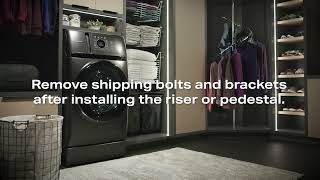 GE Profile™ UltraFresh Washer and UltraFast Combo WasherDryer Removing Shipping Hardware [upl. by Dennet4]