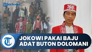 Presiden Jokowi Tiba di Istana Negara Memakai Pakaian Adat Kesultanan Buton Dolomani [upl. by Bratton]