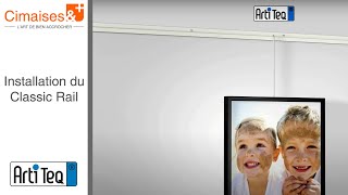 Comment suspendre un tableau facilement  Cimaise Classic Artiteq [upl. by Aivizt21]