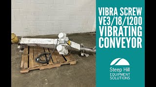 Vibra Screw VE3181200 Electric Vibrating Conveyor 4638 [upl. by Rollie]