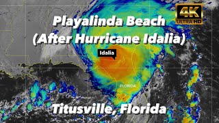 Playalinda Beach After Hurricane Idalia  Titusville Florida  Walkthrough [upl. by Taran]