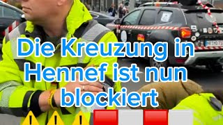 Die Kreuzung in Hennef ist nun blockiert⚠️⚠️⚠️🟥⬜️🟥⬜️ 🚗🚓🚛🚜 [upl. by Sim]