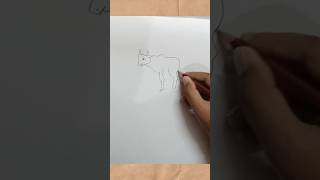 How to draw cow drawing easy step by stepDpneasydrawing [upl. by Artiek106]