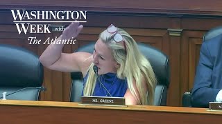 House hearing erupts in chaos after Fake eyelashes and bleach blonde comments [upl. by Norreht]