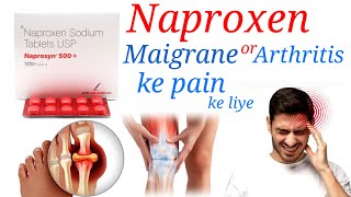 Naproxen 500 mg tablet  Naprosyn 250 tablet hindi  migraine headache arthritis [upl. by Yzus]