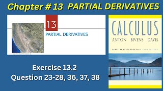 Multivariable Calculus Ex  132 Q  23283638 Partial Derivatives [upl. by Kos281]