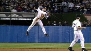 Derek Jeters ridiculous jumpthrow nabs Fryman in the 1998 ALCS [upl. by Yllen]