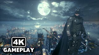 Batman Arkham Knight  Official Robert Pattinson The Batman Suit Gameplay in 4K 60FPS [upl. by Badger]