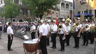 Schützenfest Ratingen Mitte Platzkonzert Großer Zapfenstreich 31 07 2010 [upl. by Lamej]