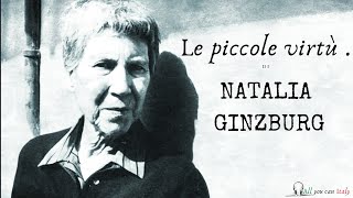 PODCAST for Italian Learners  Natalia Ginzburg  Le piccole virtù [upl. by Irolav]