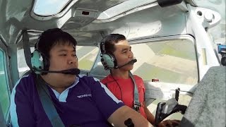 Cessna 152 Flight maneuvers  Chandelles  Omni Aviation [upl. by Ragan832]