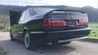 BMW M5 E34 36 1990  walk around and listen to Eisenmann  GO1984   NOS DRIFT M5 [upl. by Newcomb]