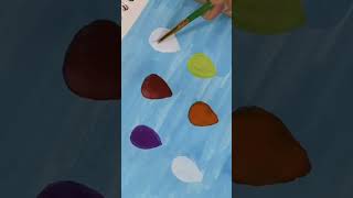 How to make balloons in Sky 🎈🎈 art drawing painting shorts [upl. by Cull933]