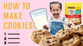 How to Make Perfect Chocolate Chip Cookies from Toll house Cookie Dough  DIY [upl. by Brick205]