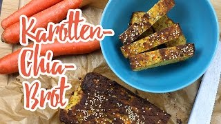 LowCarb KarottenChia Brot  Essen ohne Kohlenhydrate [upl. by Yoho336]