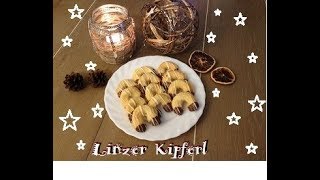 Bines Weihnachtsplätzchen Linzer Kipferl Rezept Weihnachtsplätzchen Sckokolade [upl. by Artimid]