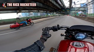 Rescuing My Girlfriend From NYC Traffic  Indian Scout Rogue Adventure [upl. by Akimihs]